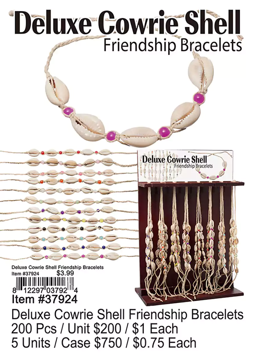 Deluxe Cowrie Shell Friendship Bracelets